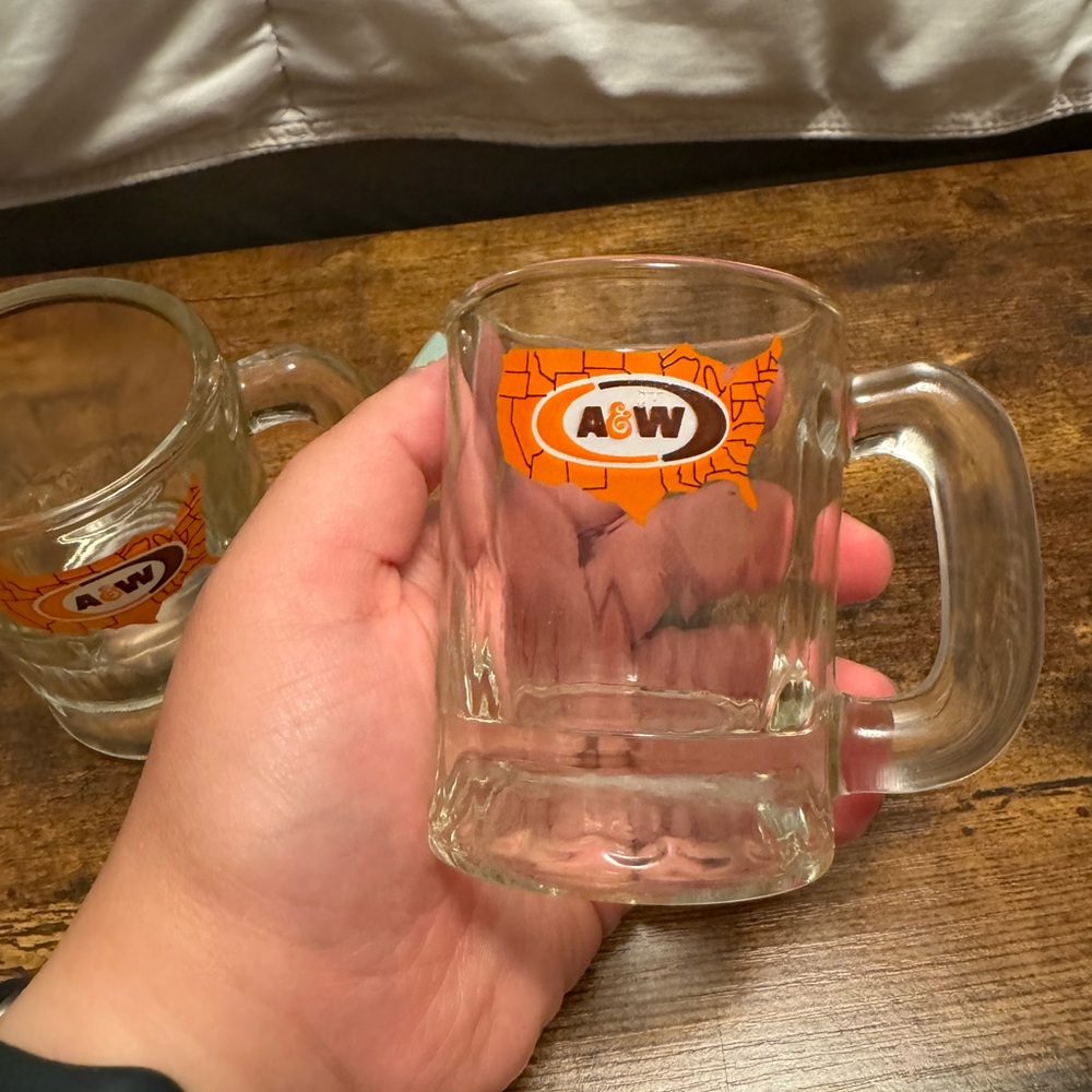 Vintage A&W Mini Mugs (Set Of Two) - Picture 3 of 4